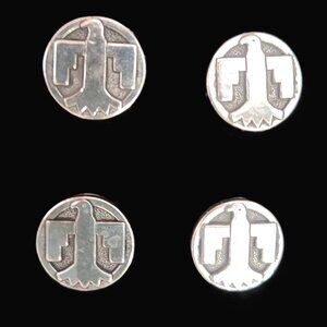 MAGNETIC NUMBER PINS "THUNDERBIRD" Silvertone set of 4 NEW RanchDunRight in box